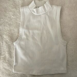 Aritzia Babaton Sleeveless Turtle Neck Ribbed Top